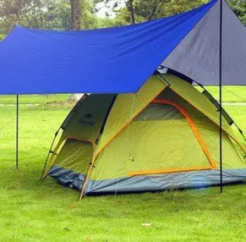 tarp over tent