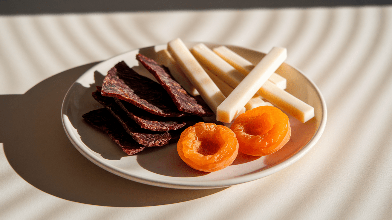 Beef_Jerky_Cheese_Sticks_and_Dried_Apricots