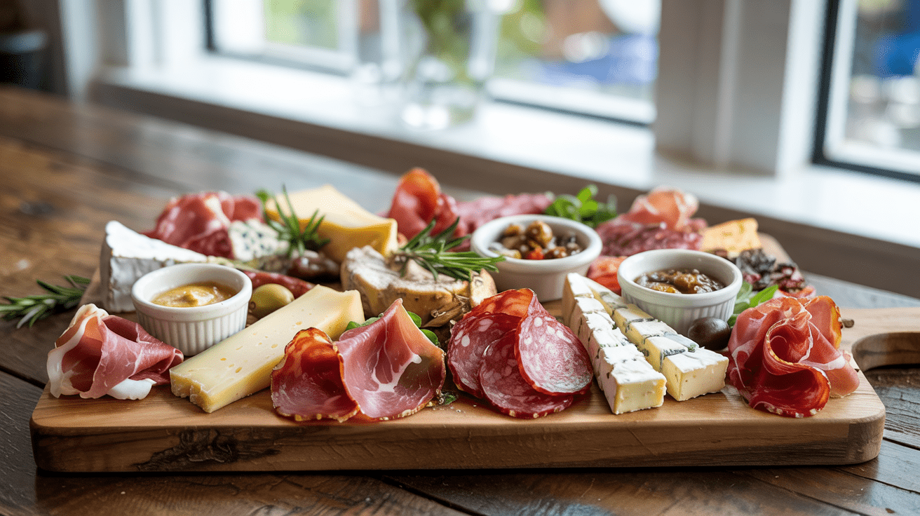 Charcuterie_Assortment_with_Mustard_and_Cornichons