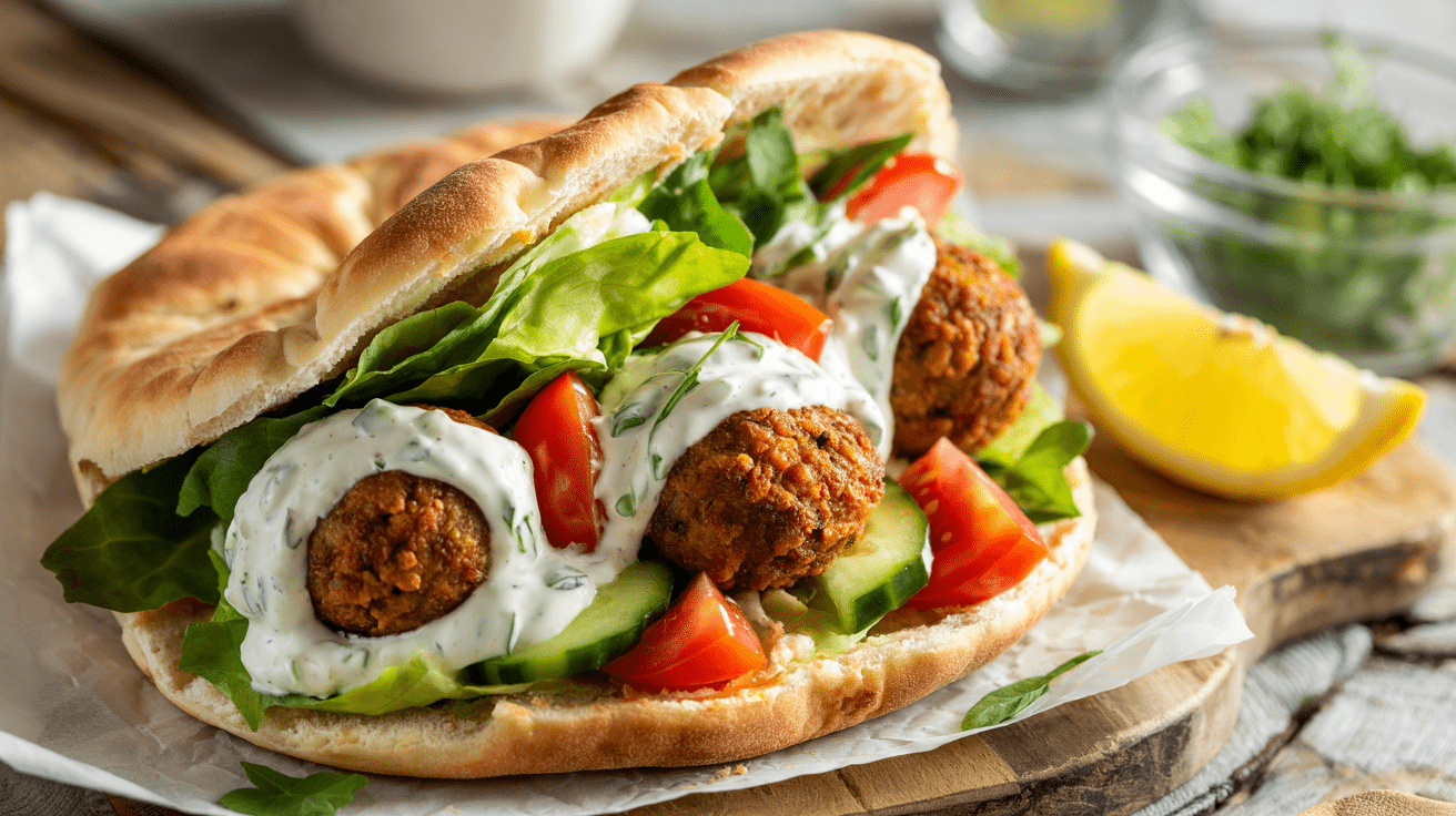 Falafel_with_Tzatziki_and_Vegetables_in_a_Pita