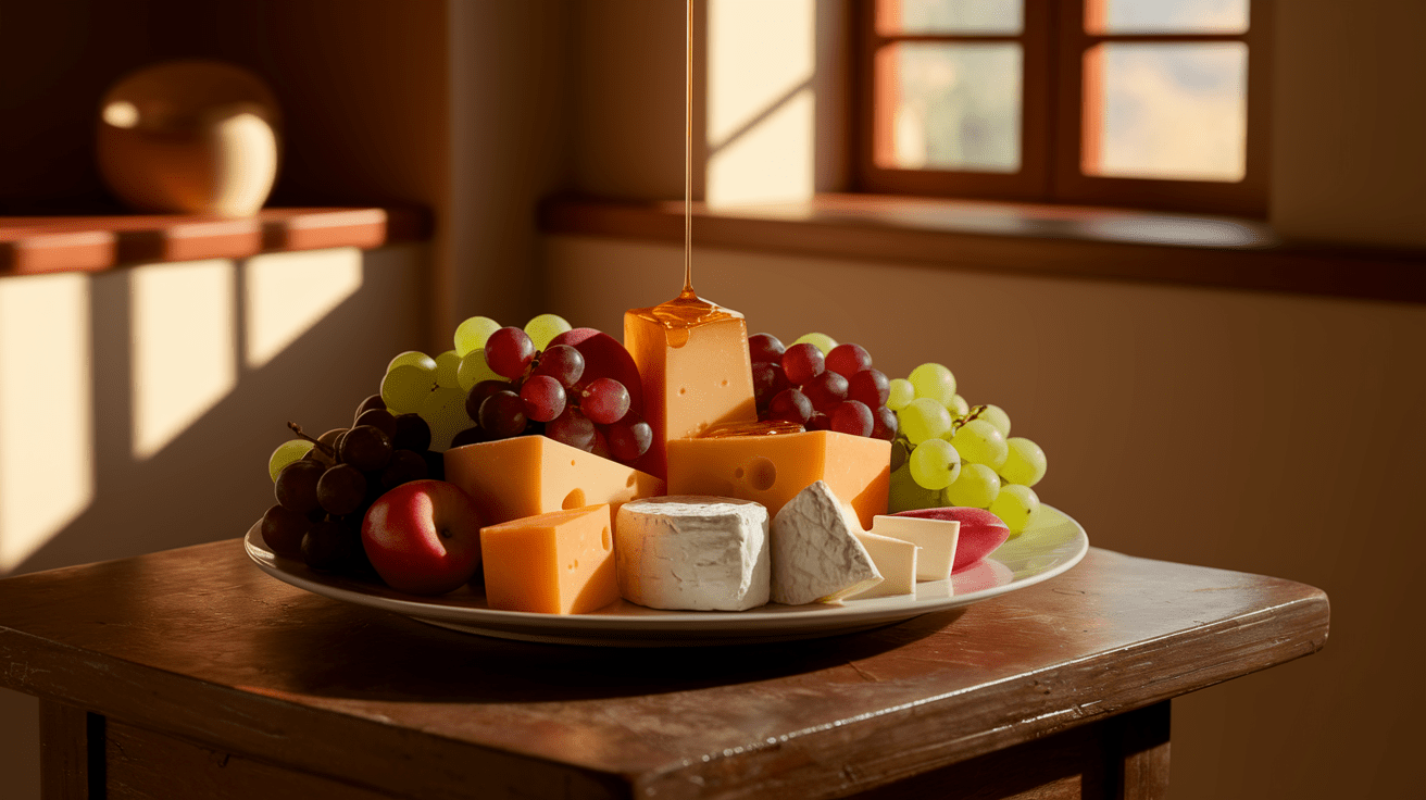Fruit_and_Cheese_Plate_with_Honey