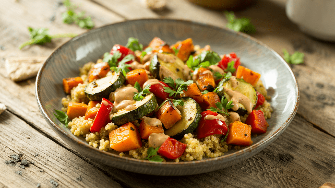 Quinoa_Bowl_with_Roasted_Vegetables_and_Tahini_Dressing