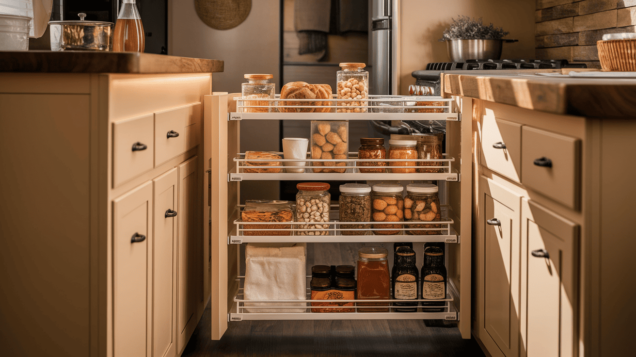 Slide-Out_Pantry_Shelves_on_Drawer_Slides