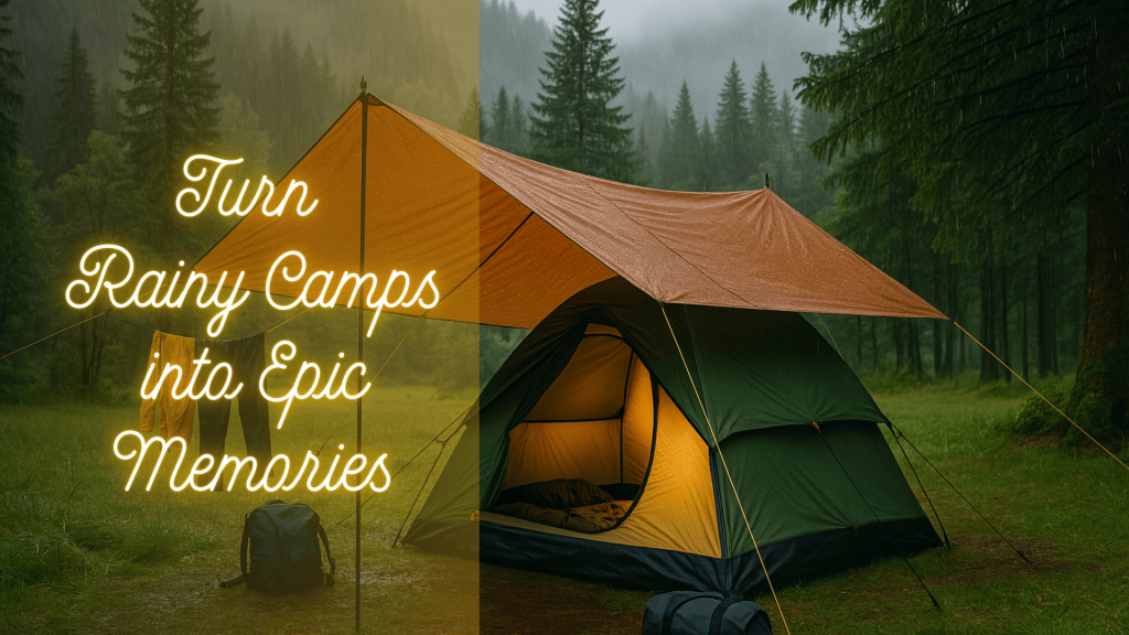 how to camp in the rain