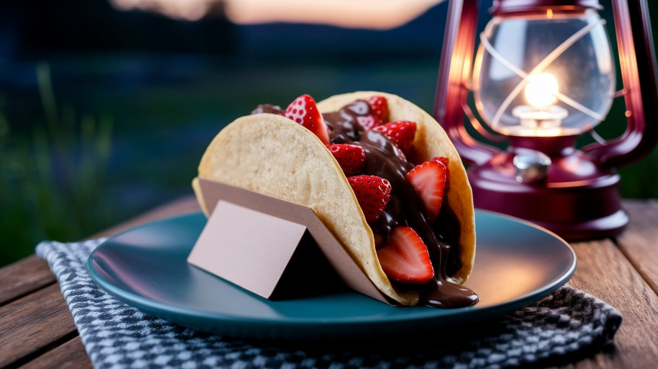 Dessert Camping Tacos